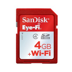 Фото флеш-карты SanDisk SD SDHC 4GB Class 4 Eye-Fi + Wi-Fi