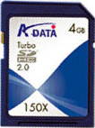 Фото флеш-карты ADATA SD SDHC 4GB 150X