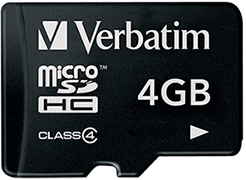 Фото флеш-карты Verbatim MicroSDHC 4GB Class 4