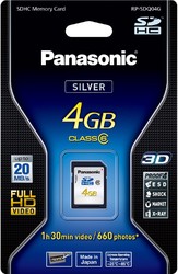 Фото флеш-карты Panasonic SDHC 4GB Class 6