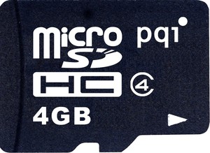 Фото флеш-карты PQI microSDHC 4Gb Class 4