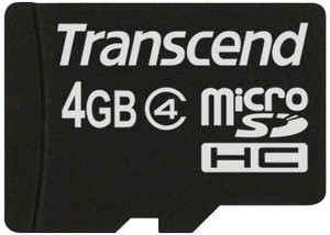 Фото флеш-карты Transcend MicroSDHC 4GB Class 4 TS4GUSDC4