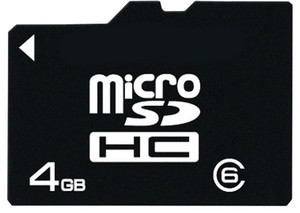 Фото флеш-карты HP MicroSDHC 4GB Class 6