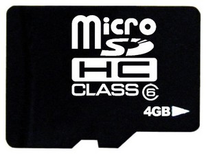 Фото флеш-карты TakeMS MicroSDHC 4GB Class 6 + SD adapter