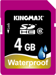 Фото флеш-карты Kingmax SD SDHC 4GB Class 6 Waterproof