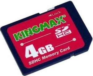 Фото флеш-карты Kingmax SD SDHC 4GB Class 2