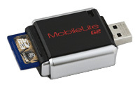 Фото флеш-карты Kingston SD SDHC 32GB Class 4 + USB Reader FCR-MLG2+SD4/32GB