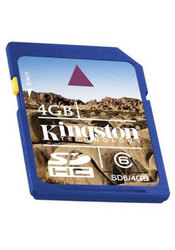 Фото флеш-карты Kingston SD SDHC 4GB Class 6