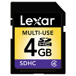 Фото флеш-карты Lexar SD SDHC 4GB Class 4