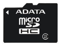 Фото флеш-карты ADATA MicroSDHC 4GB Class 2