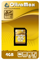 Фото флеш-карты OltraMax SD SDHC 4GB Class 10