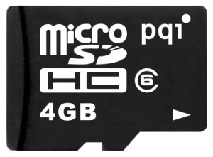 Фото флеш-карты PQI MicroSDHC 4GB Class 6