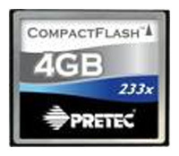 Фото флеш-карты Pretec CF 4GB 233X