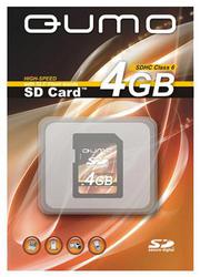 Фото флеш-карты Qumo SD SDHC 4GB Class 6