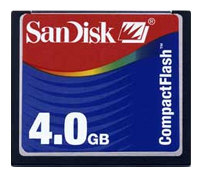 Фото флеш-карты SanDisk CF 4GB 200X