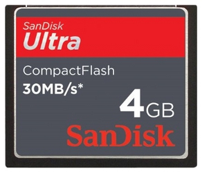 Фото флеш-карты SanDisk CF 4GB Ultra 30MB/s