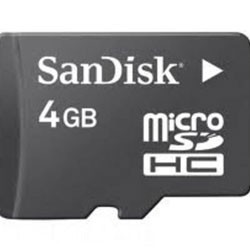 Фото флеш-карты SanDisk MicroSDHC 4GB Class 4