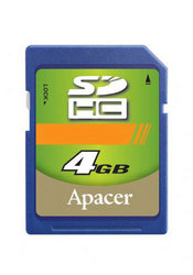 Фото флеш-карты Apacer SD SDHC 4GB Class 4