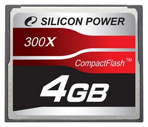 Фото флеш-карты Silicon Power CF 4GB 300X