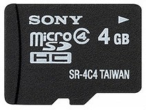 Фото флеш-карты Sony MicroSD 4GB Class 10