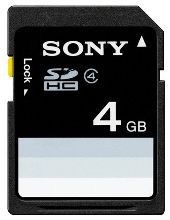 Фото флеш-карты Sony SD SDHC 4GB Class 4