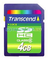 Фото флеш-карты Transcend SD SDHC 4GB Class 6