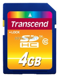 Фото флеш-карты Transcend SD SDHC 4GB Class 10