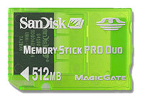 Фото флеш-карты SanDisk Memory Stick PRO DUO 512MB Gaming