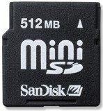 Фото флеш-карты SanDisk MiniSD 512MB