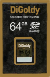Фото флеш-карты Digoldy SD SDXC 64GB Class 10