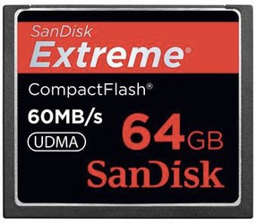 Фото флеш-карты SanDisk CF 64GB Extreme