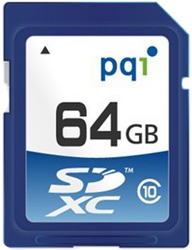 Фото флеш-карты PQI SD SDXC 64GB Class 10