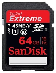 Фото флеш-карты SanDisk SD SDXC 64GB Class 10 Extreme UHS-I