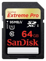 Фото флеш-карты SanDisk SD SDXC 64GB Class 10 Extreme Pro 95MB/s
