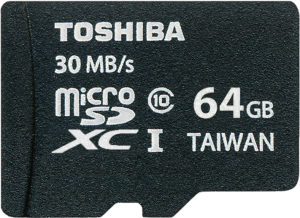 Фото флеш-карты Toshiba MicroSDXC 64GB Class 10 UHS-I + SD адаптер