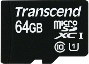 Фото флеш-карты Transcend MicroSDXC 64GB Class 10 UHS-I + SD адаптер