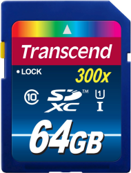 Фото флеш-карты Transcend SD SDXC 64GB Class 10 UHS-I TS64GSDU1