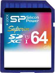 Фото флеш-карты Silicon Power SDXC 64GB Superior SP064GBSDXCU1V10