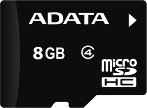 Фото флеш-карты ADATA MicroSDHC 8GB Class 4 + SD adapter