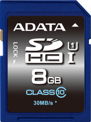 Фото флеш-карты ADATA SD SDHC 8GB Class 10 UHS-I U1