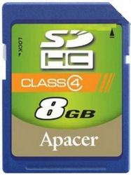 Фото флеш-карты Apacer SD SDHC 8GB Class 4