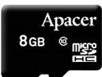 Фото флеш-карты Apacer MicroSDHC 8GB Class 10