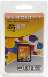 Фото флеш-карты EXPLOYD SD SDHC 8GB Class 10