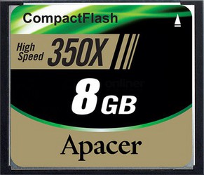 Фото флеш-карты Apacer CF 8GB 350X