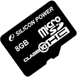 Фото флеш-карты Silicon Power MicroSDHC 8GB Class 10 + SD adapter