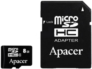 Фото флеш-карты Apacer MicroSDHC 8GB Class 4