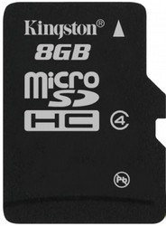 Фото флеш-карты Kingston MicroSDHC 8GB Class 4