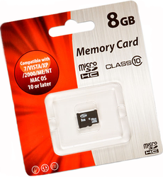 Фото флеш-карты Memory Card microSDHC 8GB Class 10
