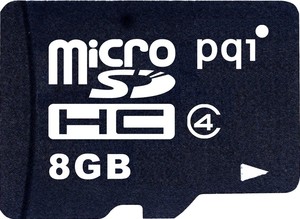 Фото флеш-карты PQI microSDHC 8Gb Class 4