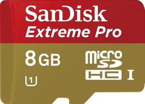 Фото флеш-карты SanDisk MicroSDHC 8GB Class 10 Extreme Pro